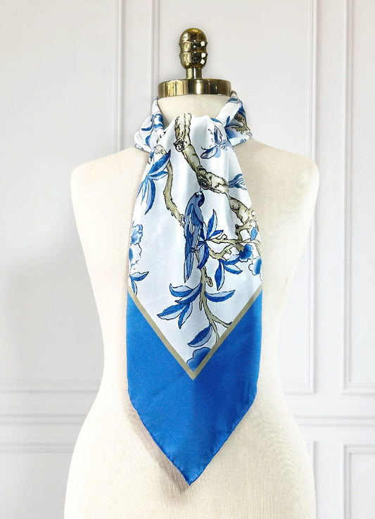 Blue Jardin Scarf