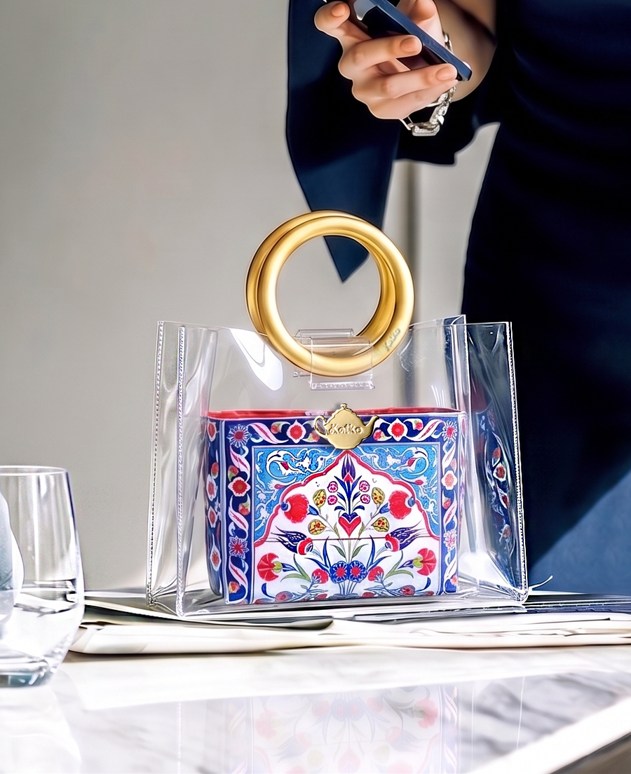 Lacquer Handle Bags