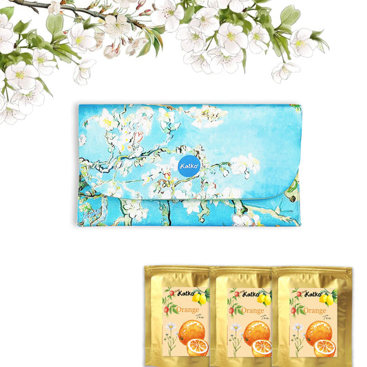 Almond Blossom Tea Clutch
