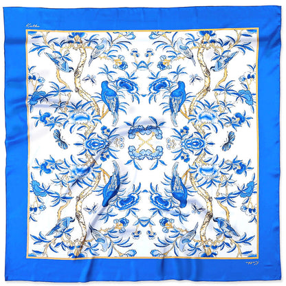 Blue Jardin Scarf