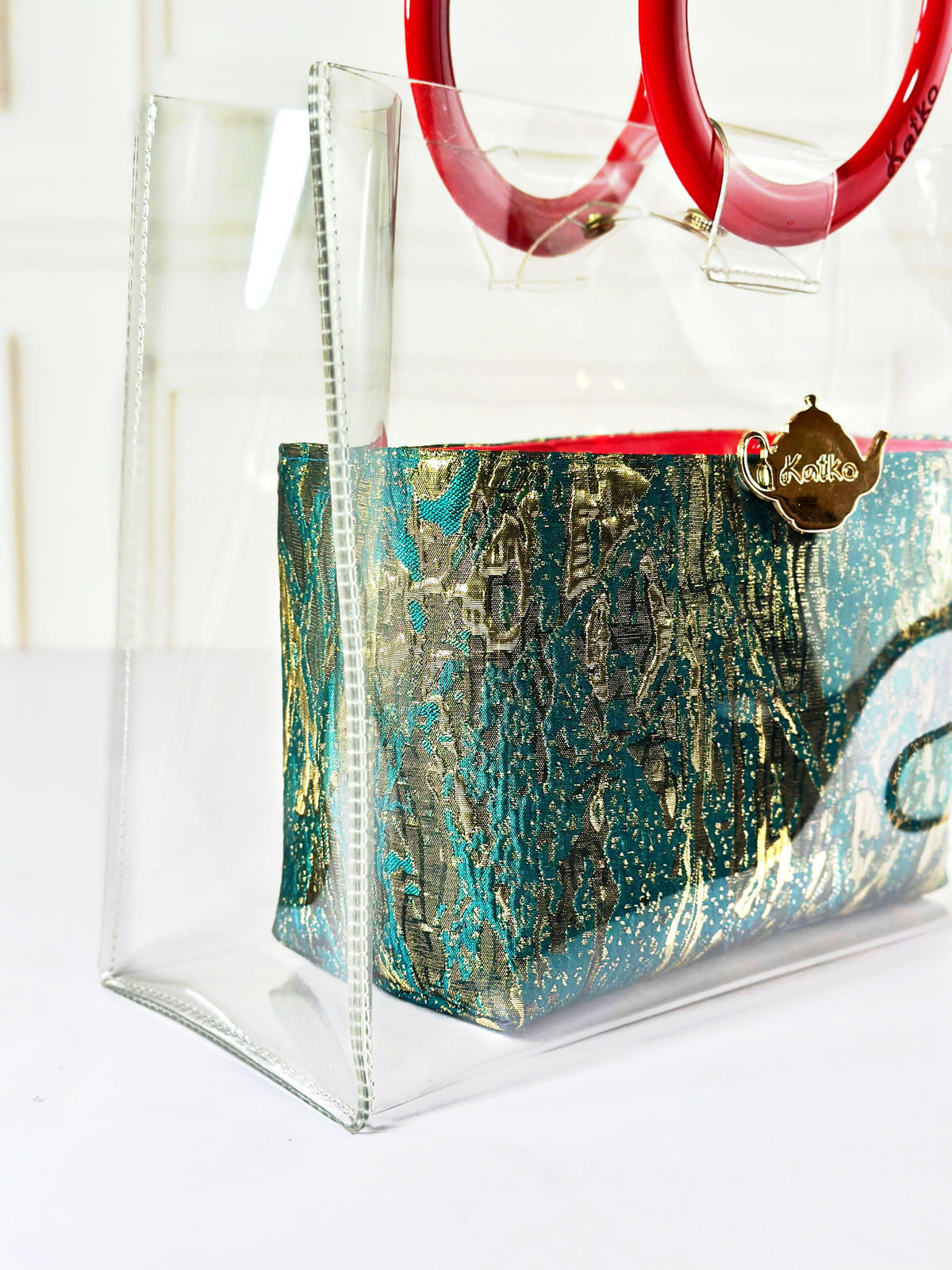 L'Or Émeraude - RED Lacquer Bag