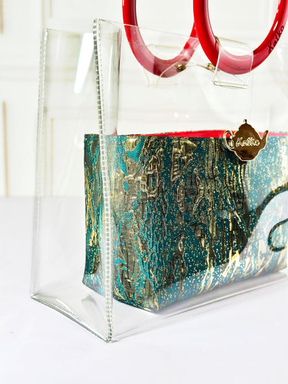 L'Or Émeraude - RED Lacquer Bag