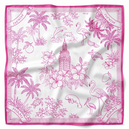 Flamingo Miami Scarf