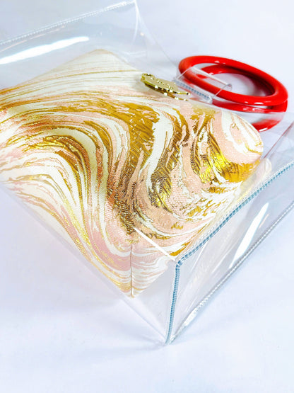 L'Or Rose - RED Lacquer Bag