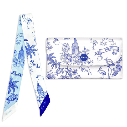 Azure Miami - tea clutch set