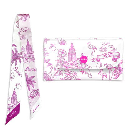 Flamingo Miami - tea clutch set